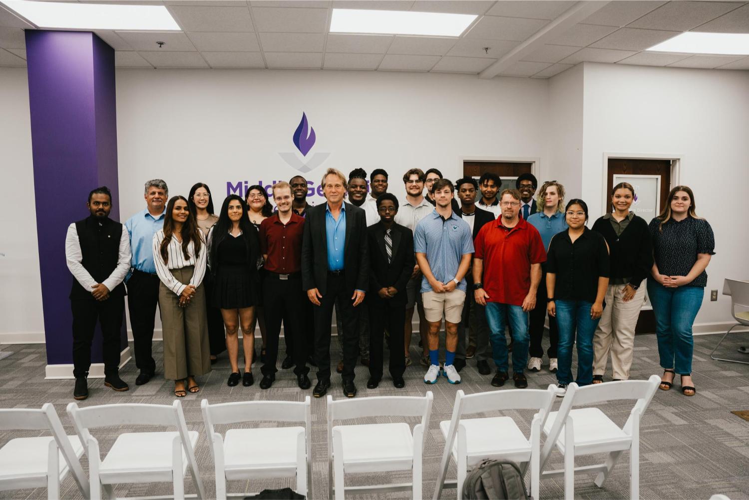 A group photo with Matthew Stepka